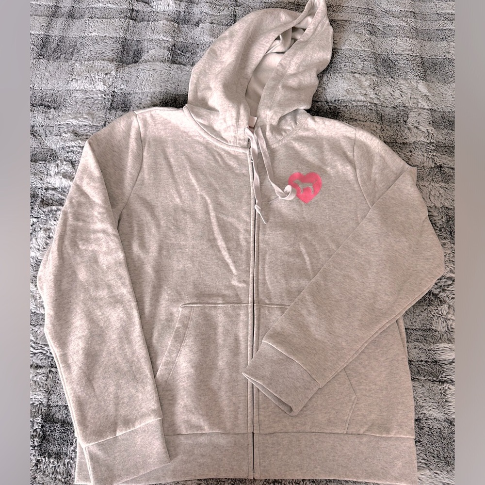 PINK originals collection full zip sweater